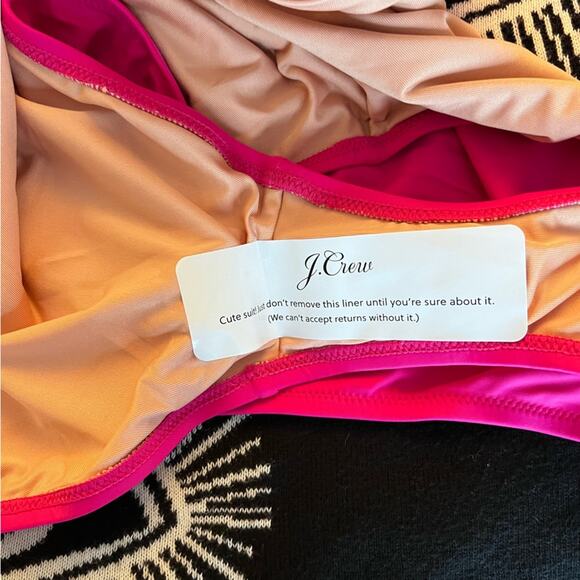 🆕 J. Crew PINK One Piece Swimsuit Plus Barbie Classic Sexy Bathing Suit 16 - Picture 9 of 13